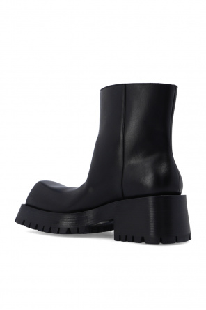 Black 'Trooper' ankle boots Balenciaga